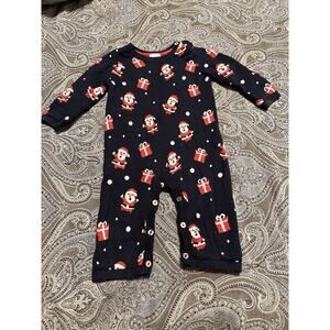 Mud Pie Baby Boy/Girl Christmas Knit Santa One Piece Outfit Size 6-9 M